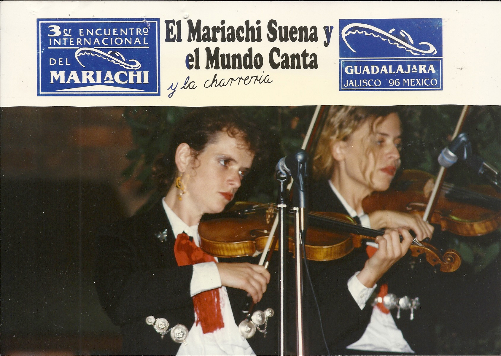 Mariachi Tierra Caliente in Guadalajara Mexico (1996); met Ute Apfelstedt